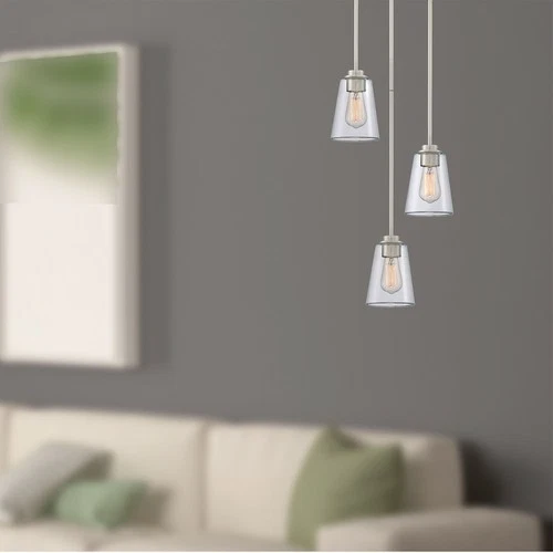 Designers Fountain 95730 Westin 5"W Mini Pendant - Satin Platinum - Picture 6 of 8