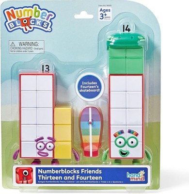 hand2mind Numberblocks Friends Thirteen and Fourteen Figures, Num