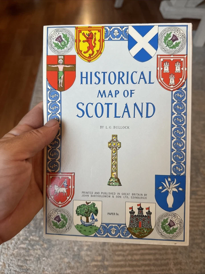 "Mapa histórico de Escocia LG Bullock 26"" X 39""" Foto 4 de 4