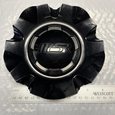 MSR 3211 Wheel Center Rim Cap Lug Hub Dust Cover Snap In Spoke Custom BLACK