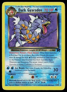 Dark Gyarados 25/82 Team Rocket Unlimited Rare