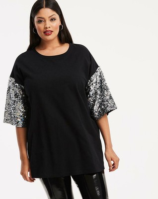 ladies black tunic top