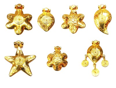 925 Sterling Silver Pendant with 18K Gold Plating   Traditional Indian Design