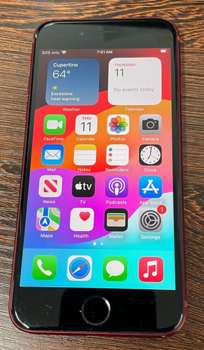 AT&T Apple iPhone SE 3rd Gen 64GB 2022 Red Cricket Net10 ~ Shows Wear ...