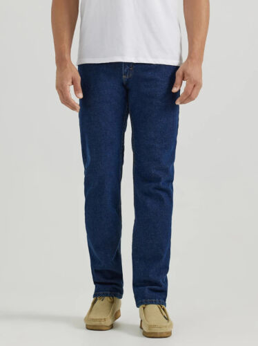 Wrangler Flex for Comfort Regular Fit Stretch Men's size 44x30 Blue Denim Jeans