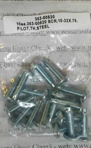16 Screws Rack Screws SCREW 353-00520 10-32X7.5 - SCREW STEEL PH