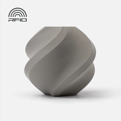 Bambu Lab PLA Basic Filament Grey mit Spule 1,75mm 1Kg 3D Druck