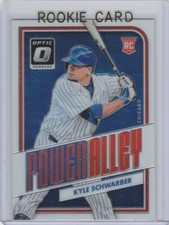 KYLE SCHWARBER ROOKIE CARD Baseball Chicago Cubs Donruss Optic Power Alley RC