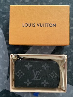 NEW Authentic Louis Vuitton Porte Monnaie Jules Coin Wallet Monogram Eclipse