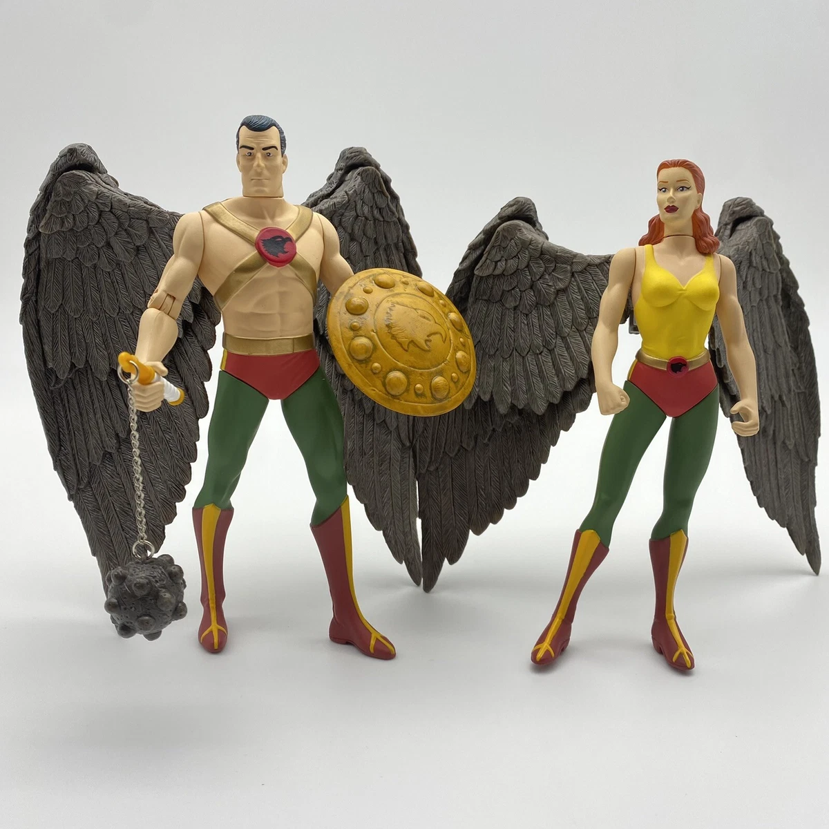 Set Di Action Figure Deluxe Hawkman & Hawkgirl – DC Direct – Pezzi Intercambiabili