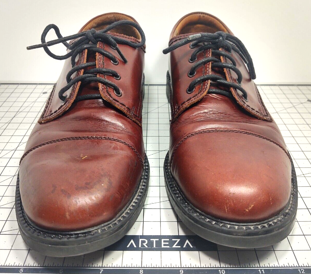 SAOLA Scarpe Oxford eleganti da uomo Dockers in pelle marrone punta a cappuccio 090 2219 taglia US 9M