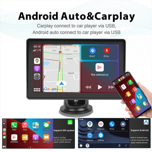 7" Android 12 Carplay Autoradio Bluetooth GPS NAVI WiFi RDS MP5 Rückfahrkamera - Bild 1 von 13