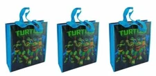 Set of 3 TMNT Teenage Mutant Ninja Turtles Medium Tote Party Gift Bags (3 Bags)