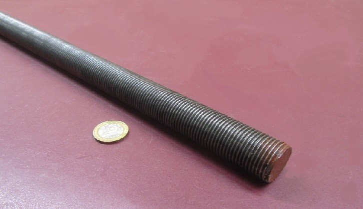 Tige Filetée Acier 4140 Grade B7 - Filetage 1 1/2"-6 RH - Longueur 1 Pied (30 Cm) - Neuf