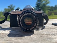 Pentax Asahi ME Vintage Film Camera W/ SMC 1:1.7 50mm Lens and Quantaray Bag