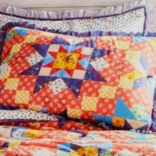 Pioneer Woman Starlight Patchwork 2 Pack Standard Pillow Shams Size 20" x 26"