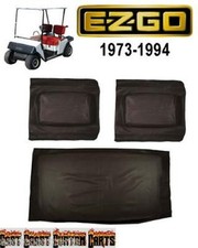 EZGO 1973'-1994' Golf Cart BLACK Vinyl SEAT COVER Set Free Shipping 