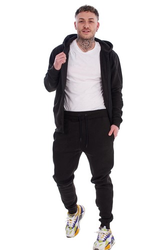 Men's Tracksuit Set Fleece Zip Hoodie & Joggers Gym Loungewear Sportswear - Picture 2 of 22