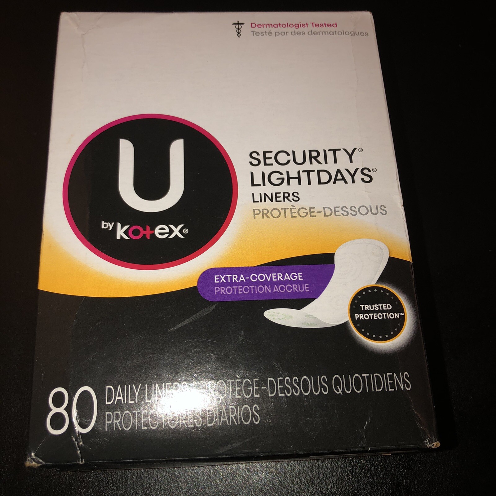 U By Kotex Lightdays Liners Extra Coverage Unscented 80 Count For Sale Online Ebay