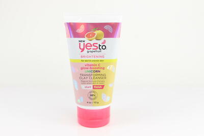 3 PACK YesToGrapefruit Vit C GlowBoosting Unicorn Clay Cleanser 4 oz U18B