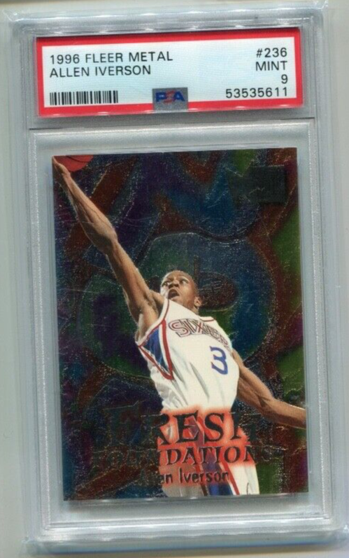 1996-97 Fleer Metal - ALLEN IVERSON - Fresh Foundations Rookie