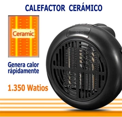 REVOLUTIONLINE Calefactor portátil de bajo consumo con mando a distancia | Potencia: 900 W