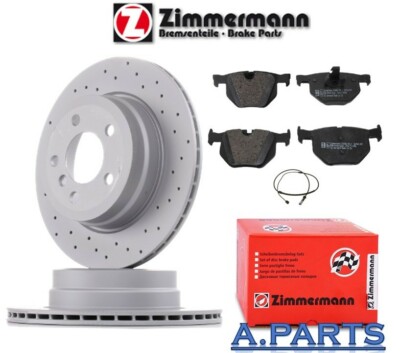ZIMMERMANN BREMSENSATZ GELOCHT Ø320 WK HINTEN BMW X5 E70 F15 F86 X6 E71 F16 F86 