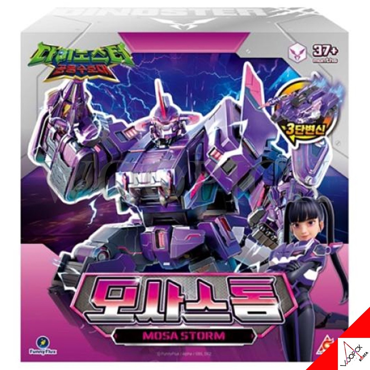 DINOSTER 2024 MOSA STORM 3-Step Transformer Robot Car Action