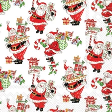 Boston International - Holly Jolly Santas Luncheon Napkins - L981900