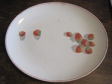 VTG STRAWBERRY SHORTCAKE CAVITT- SHAW/WS GEORGE 13.25" X 11" OVAL PLATTER