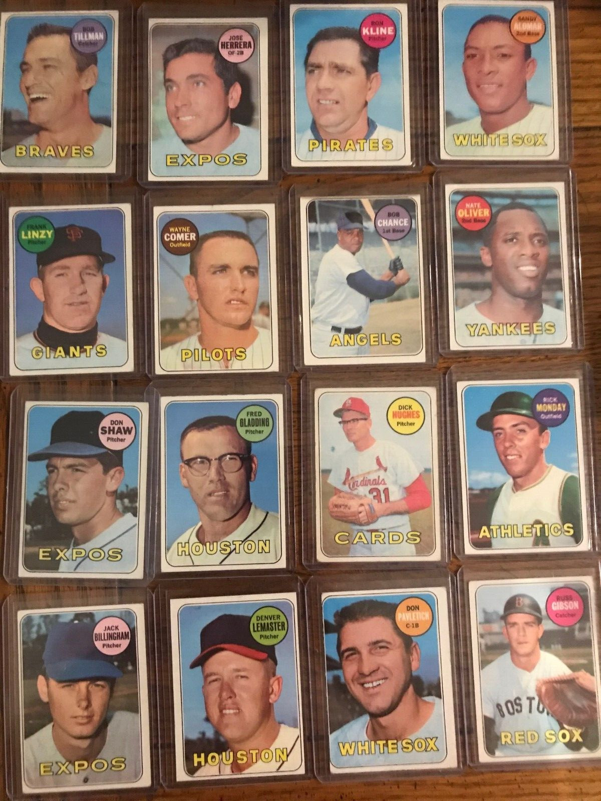Fred Gladding 1969 Topps Baseball Card (Sale Is For One Card In Title) (6172)