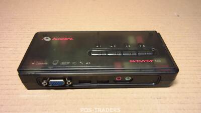 Avocent 4SV120BND1 SwitchView 100 Series 4 Port USB Desktop KVM Switch NO CABLES