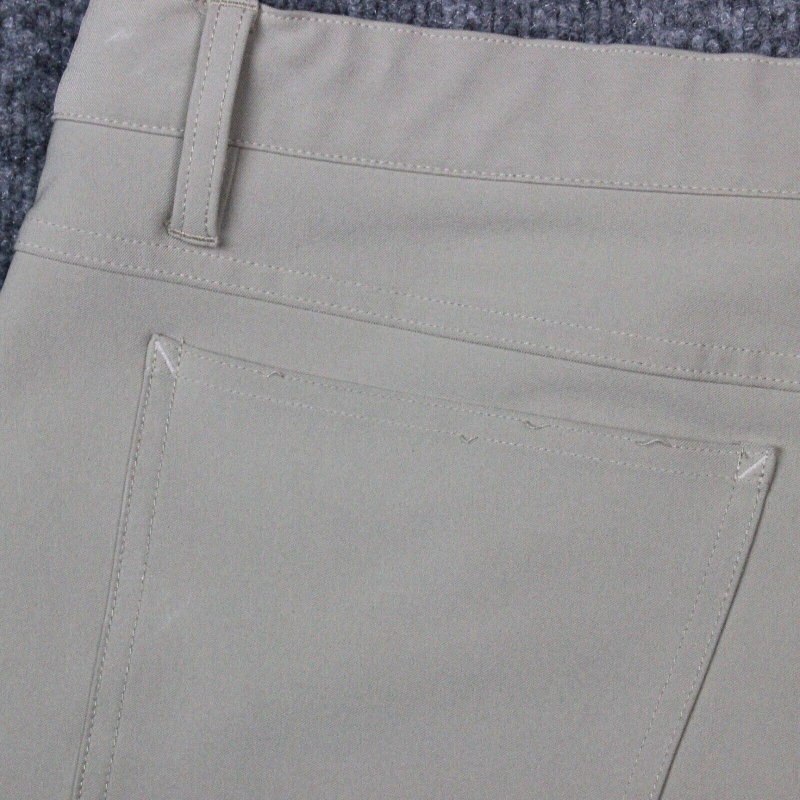 *FLAWS* FJ Pants Men's 38x32 Beige Golf Performance Footjoy Flat Stretch5 Pocket