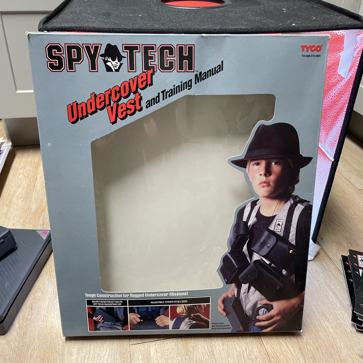 Tyco Spy Tech Undercover Vest “With Box” Complete Vintage 1989