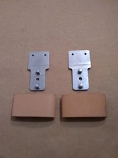 2 1/2" Leather Covered Aluminum Blevins / Stirrup Buckles Vertical Post (1 Pr)