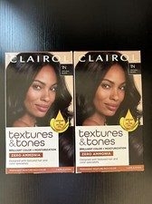 2 Pack - Clairol Textures and Tones Permanent Hair Color, 1N Natural Black