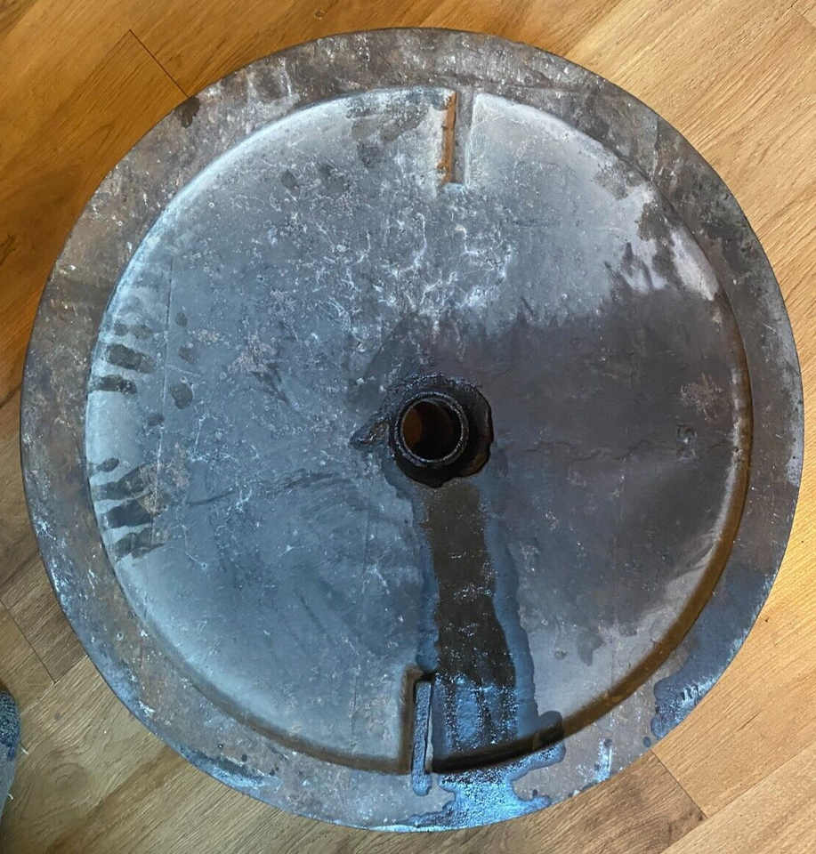 Vintage Mobil Oil Mobiloil Gargoyle Cast Iron Sign Base Late 20’s