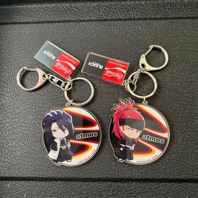 BLEACH Acryl Keychain atomos Byakuya Kuchiki Renji Abarai Set Lot of 2