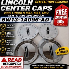 Oem 4 2006-2011 Lincoln Mkx Mkz Chrome Center Caps 6.25 6w13-1a096-ad Oem 4 2006-2011 Lincoln Mkx Mkz Chrome Center Caps 6.25 6w13-1a096-ad