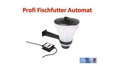 AquaForte Fish Feeder Futterautomat 7 Liter für 2-9 mm Pellet Koi Futter Teich