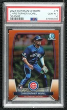 2023 Bowman Chrome Orange Refractor 15/25 Christopher Morel #71 Rookie RC 12ai