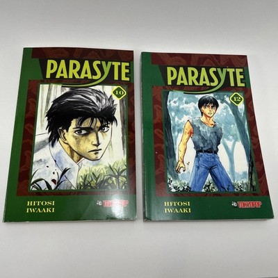 lot (2) Parasyte ~ Vol. 10 & 12  First Print Edition 2001 Tokyopop hitosi iwaaki