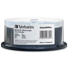 Verbatim BD-R DL 50GB 6X DataLifePlus White Inkjet Printable (97334)