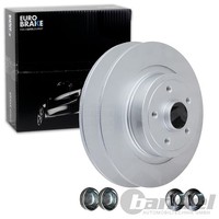 2X Eurobrake Bremsscheiben 300Mm Voll Hinten Passend FÜR Renault Clio Megane |