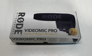 Rode VideoMic Pro Compact Shotgun Microphone with Deadcat Furry Windshield & Box
