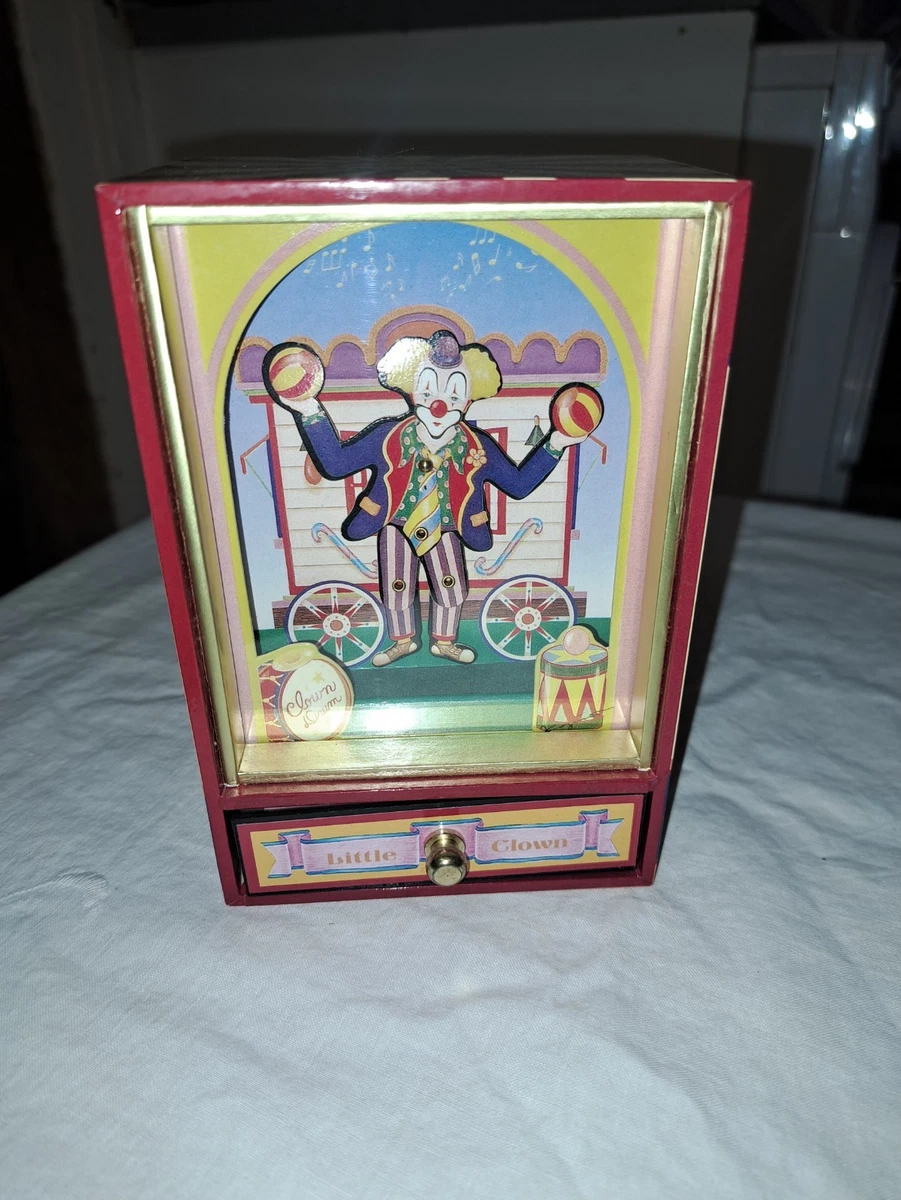 KOJI MURAI CLOWN museum little clowns animés cirque 1994 rare boite à musique EUR 55,00 - FR