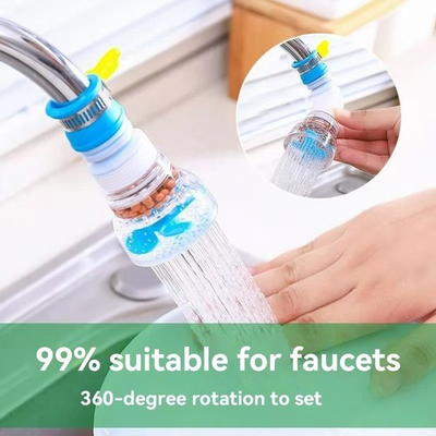 #ad Kitchen Faucet Splash Filter Water Saving Tap Extender 360° Rotating Spray Head $4.62