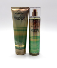 Bath  Body Works COCONUT LIME VERBENA Body Mist  Body Cream Set