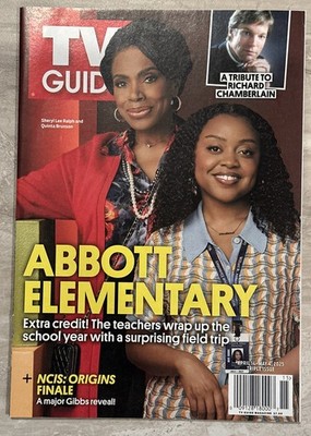 TV GUIDE MAGAZINE April 14 Th May 4 Th 2025 Abbott Elementary
