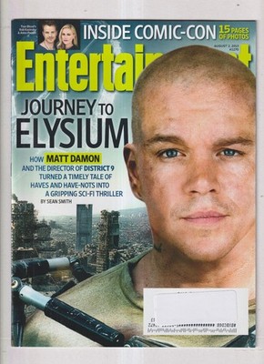 Entertainment Weekly August 2, 2013 Journey to Elysium, Matt Damon, Inside Comic